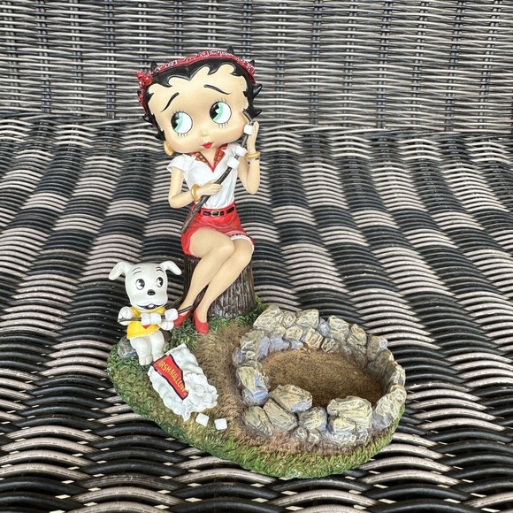 Vintage Betty‎ Boop Danbury Mint Lighted Figurine Collection Campers Delight - Picture 1 of 11